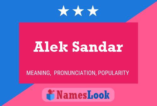 Постер имени Alek Sandar