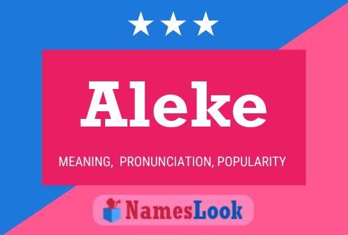 Постер имени Aleke