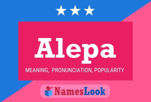 Постер имени Alepa