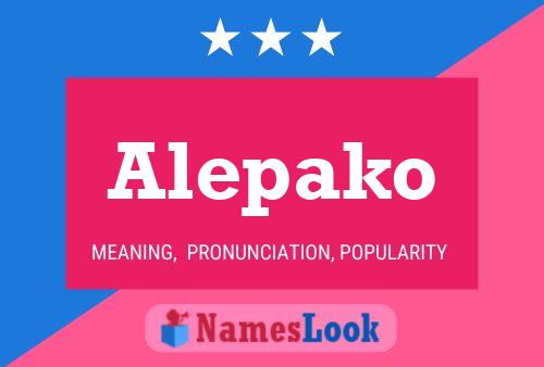 Постер имени Alepako