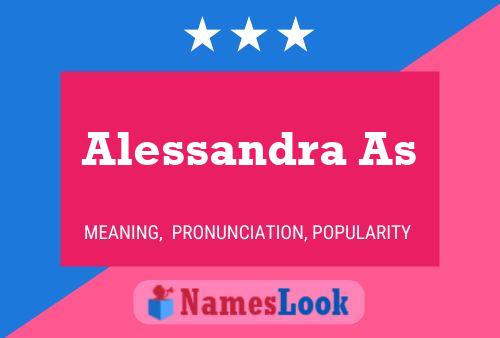 Постер имени Alessandra As