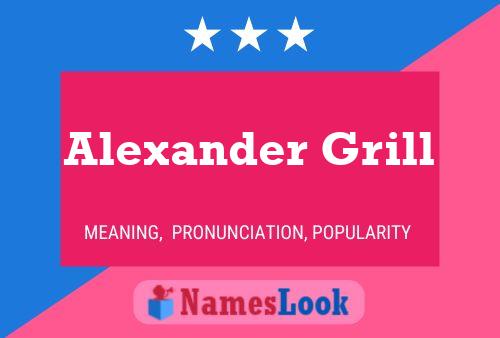 Постер имени Alexander Grill