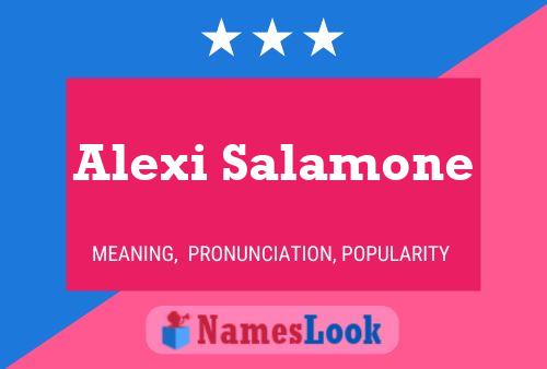 Постер имени Alexi Salamone