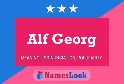 Постер имени Alf Georg