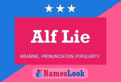 Постер имени Alf Lie