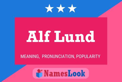 Постер имени Alf Lund