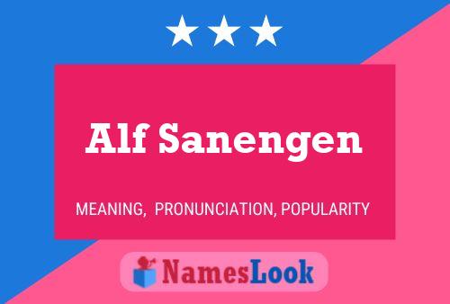 Постер имени Alf Sanengen