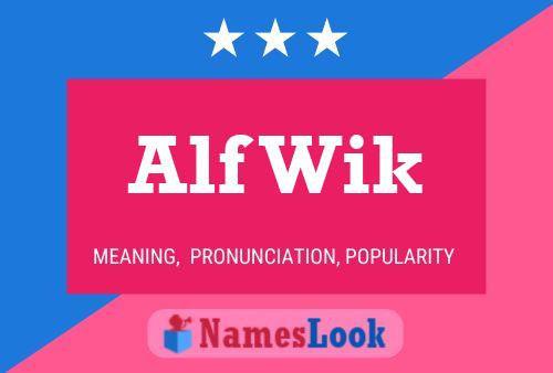 Постер имени Alf Wik