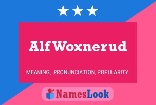 Постер имени Alf Woxnerud