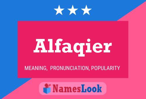 Постер имени Alfaqier