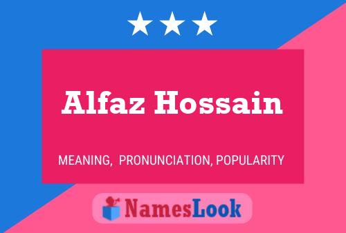 Постер имени Alfaz Hossain