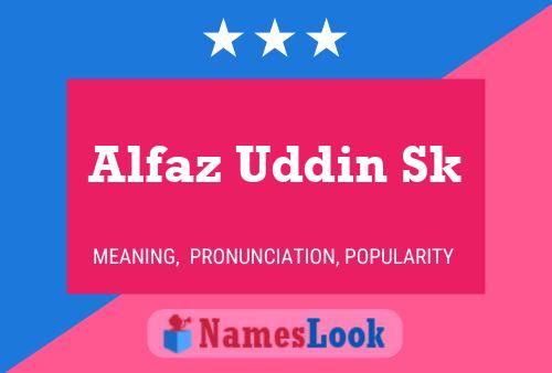 Постер имени Alfaz Uddin Sk