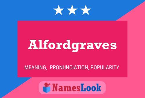 Постер имени Alfordgraves