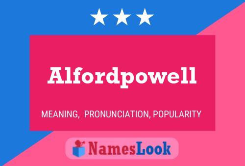 Постер имени Alfordpowell