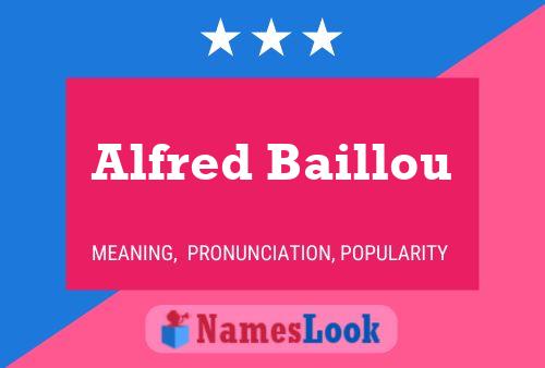 Постер имени Alfred Baillou