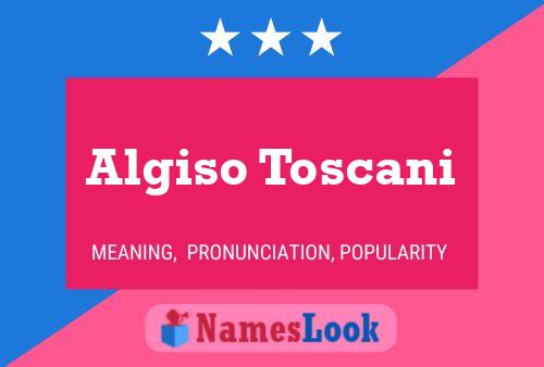 Постер имени Algiso Toscani