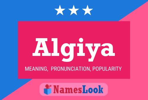 Постер имени Algiya