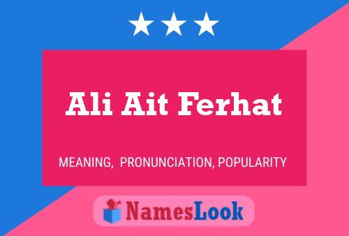 Постер имени Ali Ait Ferhat