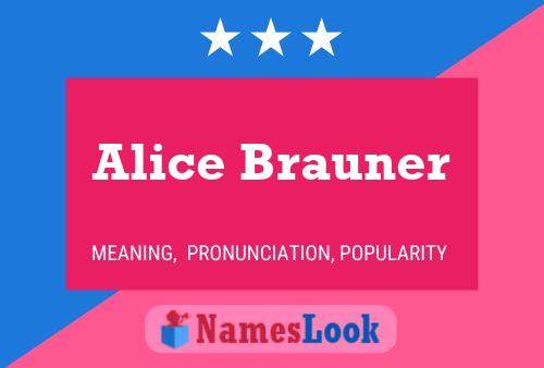 Постер имени Alice Brauner