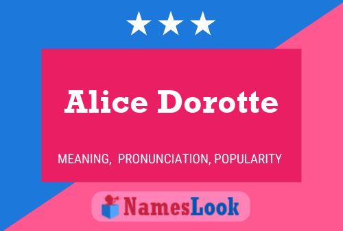 Постер имени Alice Dorotte