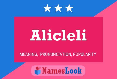 Постер имени Alicleli