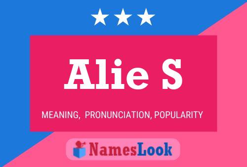 Постер имени Alie S