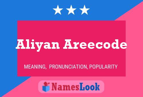 Постер имени Aliyan Areecode