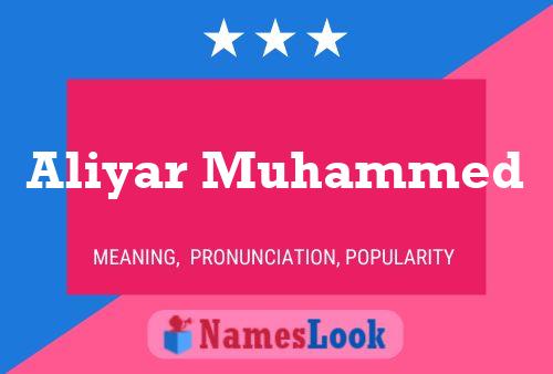 Постер имени Aliyar Muhammed