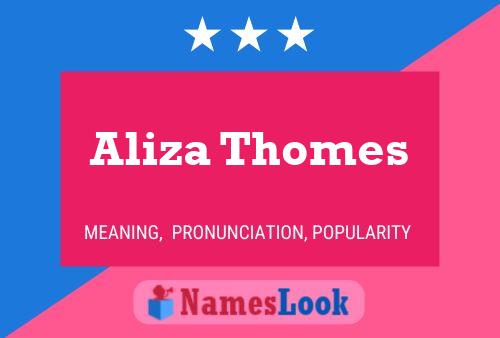 Постер имени Aliza Thomes