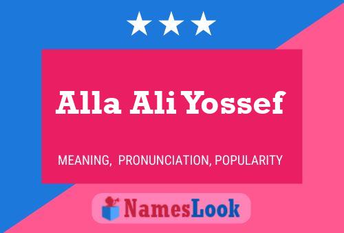 Постер имени Alla Ali Yossef