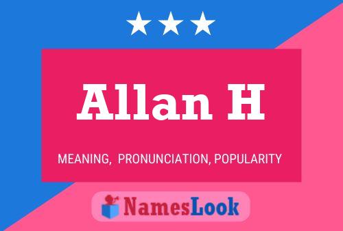 Постер имени Allan H