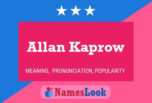 Постер имени Allan Kaprow