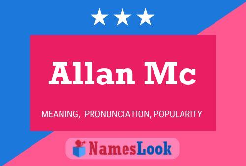 Постер имени Allan Mc