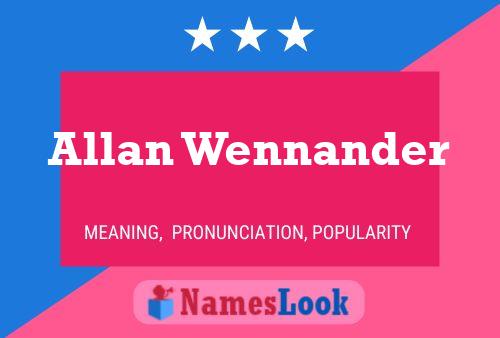 Постер имени Allan Wennander