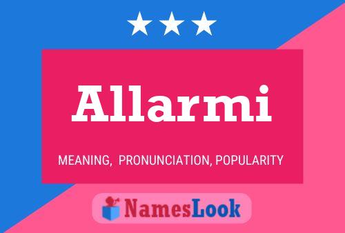 Постер имени Allarmi