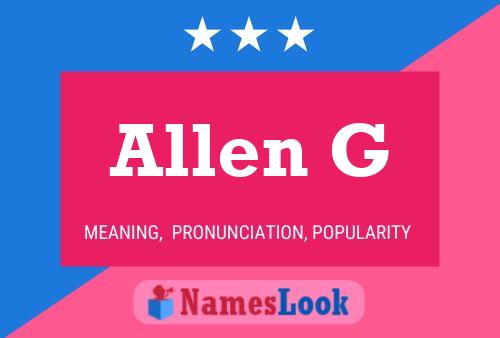 Постер имени Allen G