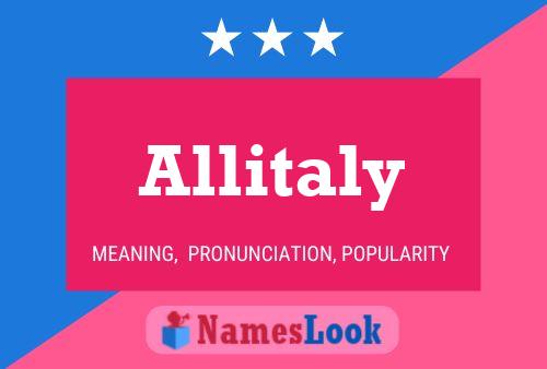 Постер имени Allitaly