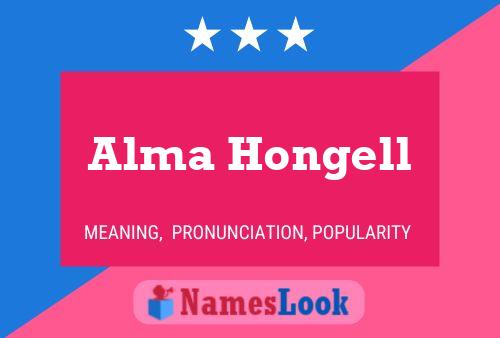 Постер имени Alma Hongell