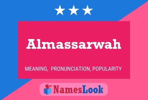 Постер имени Almassarwah