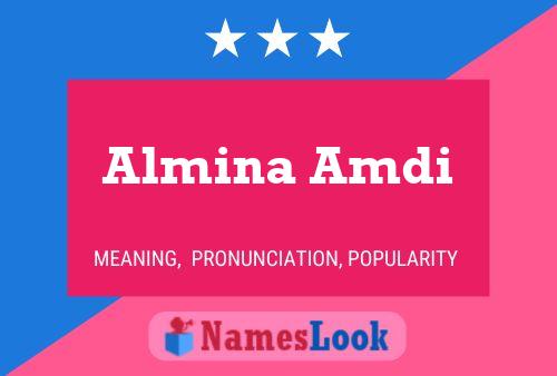 Постер имени Almina Amdi