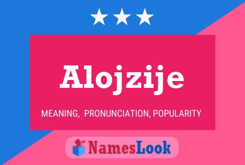 Постер имени Alojzije