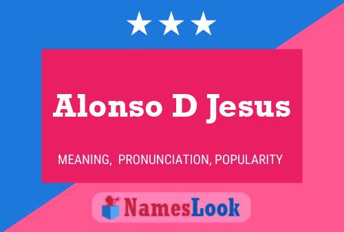 Постер имени Alonso D Jesus