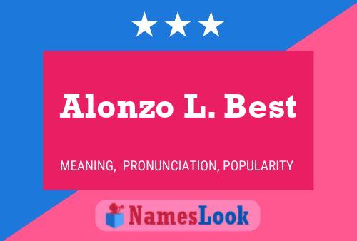 Постер имени Alonzo L. Best