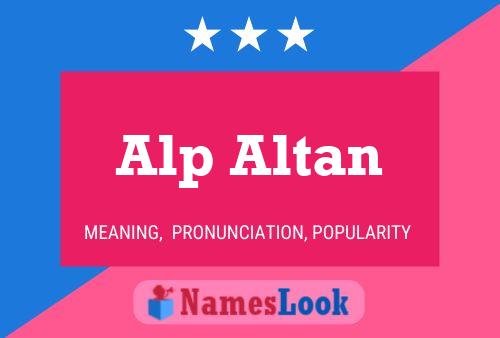 Постер имени Alp Altan