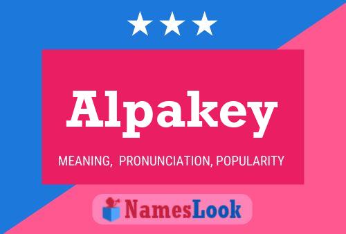 Постер имени Alpakey