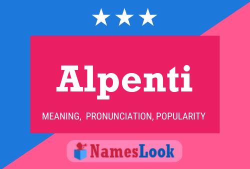 Постер имени Alpenti