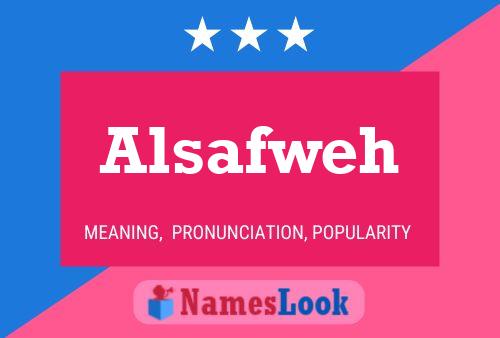 Постер имени Alsafweh