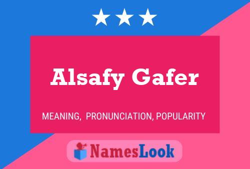 Постер имени Alsafy Gafer