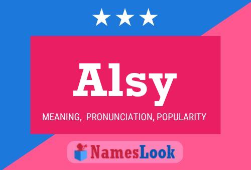 Постер имени Alsy