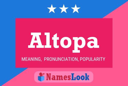 Постер имени Altopa